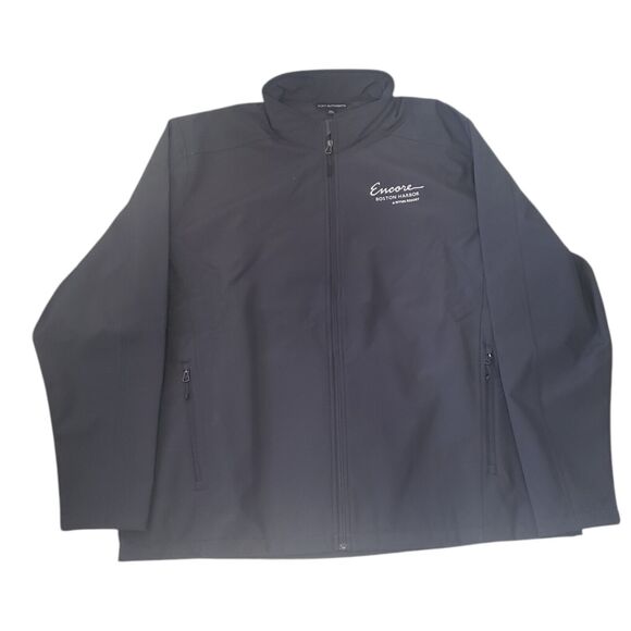 Encore Boston Harbor Jacket Mens 4XL Dark Gray Fleece Lined Zip Pockets Casino - Picture 2 of 13